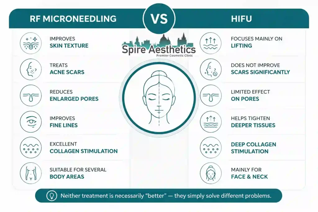 RF Microneedling vs HIFU: Which Treatment Gives Better Results Drumbrae?